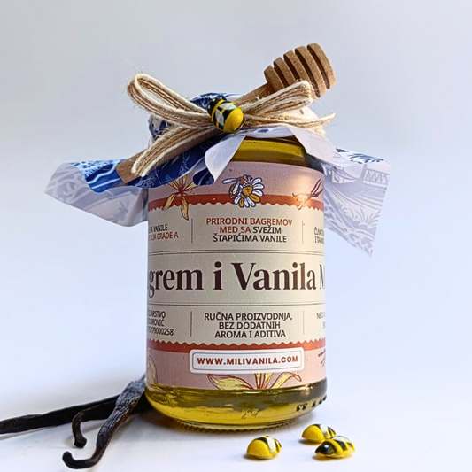 Bagrem vanila med 0,5kg